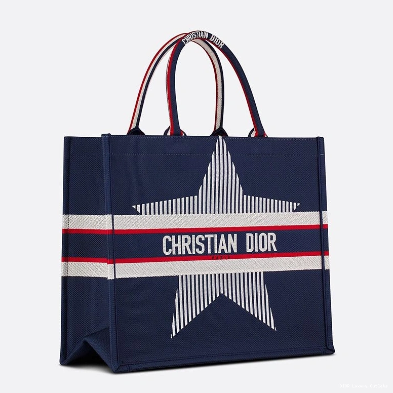Cheap Canvas Dior Motif Tote Book Blue DiorAlps 0716 Luxury